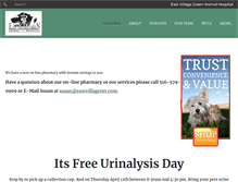 Tablet Screenshot of eastvillagevet.com